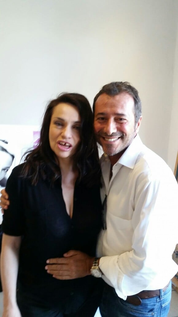 Exclusif - Bernard Montiel rencontre Béatrice Dalle lors du 8e Festival du Film Francophone d'Angoulême, le 29 août 2015 pour son émission "Ci Né Ma Tv".
