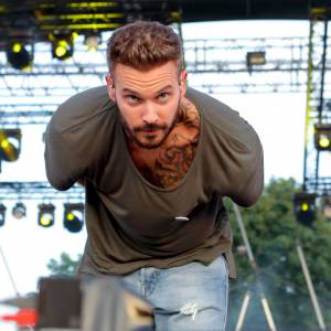 Exclusif - M. Pokora, à Villefranche-de-Rouergue le 4 juillet 2015.