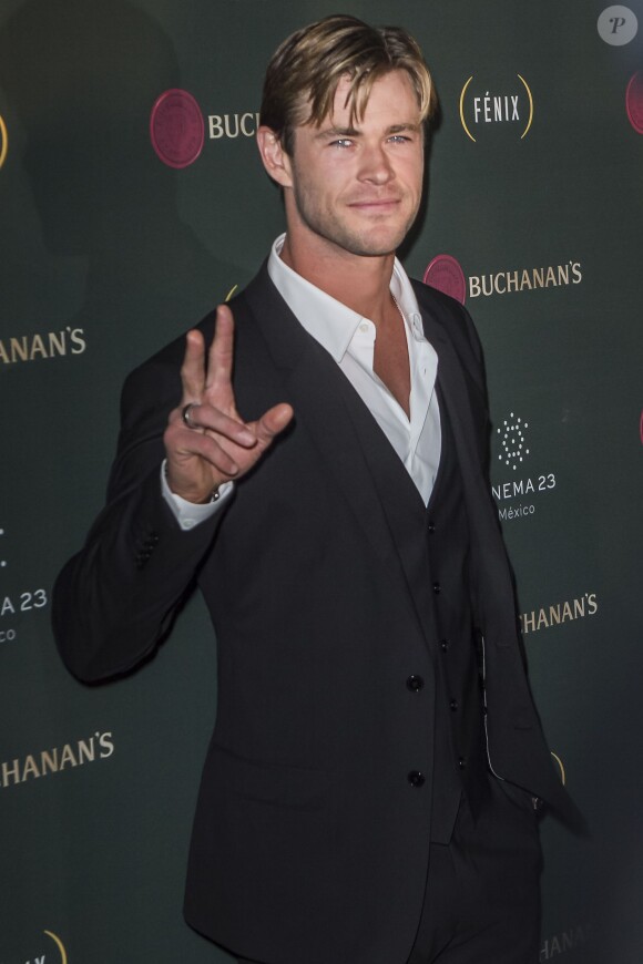 Chris Hemsworth à Mexico City, le 22 octobre 2015.