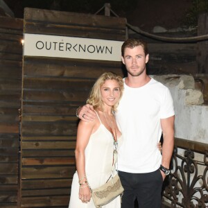 Elsa Pataky et Chris Hemsworth à Malibu, Los Angeles, le 29 août 2015.