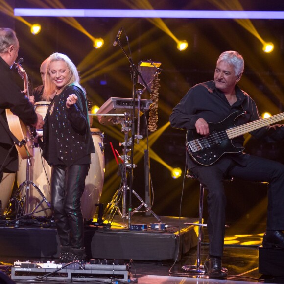 Exclusif - Véronique Sanson - Enregistrement le 28 octobre de l'émission "Le Grand Show : Spécial Johnny Hallyday". Diffusion sur France 2 le 28 novembre ©Cyril Moreau/Bestimage.