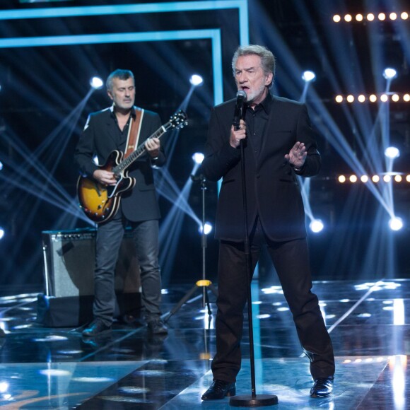Exclusif - Eddy Mitchell - Enregistrement le 28 octobre de l'émission "Le Grand Show : Spécial Johnny Hallyday". Diffusion sur France 2 le 28 novembre ©Cyril Moreau/Bestimage.