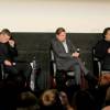 Will Poulter, Leonardo DiCaprio, Martin Scorsese, Alejandro Gonzalez Inarritu lors d'une projection spéciale de The Revenant à New York le 24 novembre 2015.