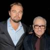 Leonardo DiCaprio, Martin Scorsese lors d'une projection spéciale de The Revenant à New York le 24 novembre 2015.