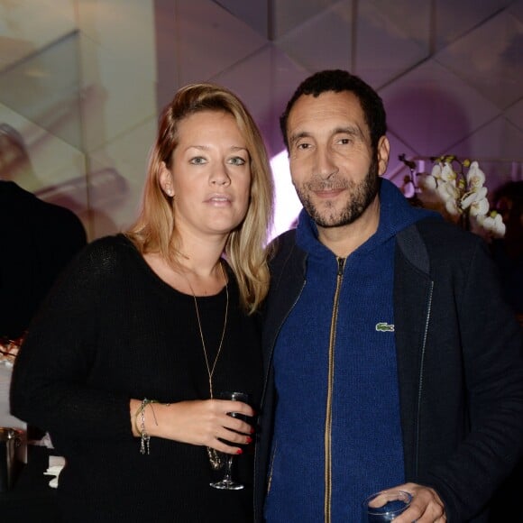 Exclusif - Zinedine Soualem et sa compagne Caroline Faindt - Soirée pour les 25 ans de Point Plume dans leur boutique à Paris, le 25 novembre 2015. ©Rachid Bellak/Bestimage