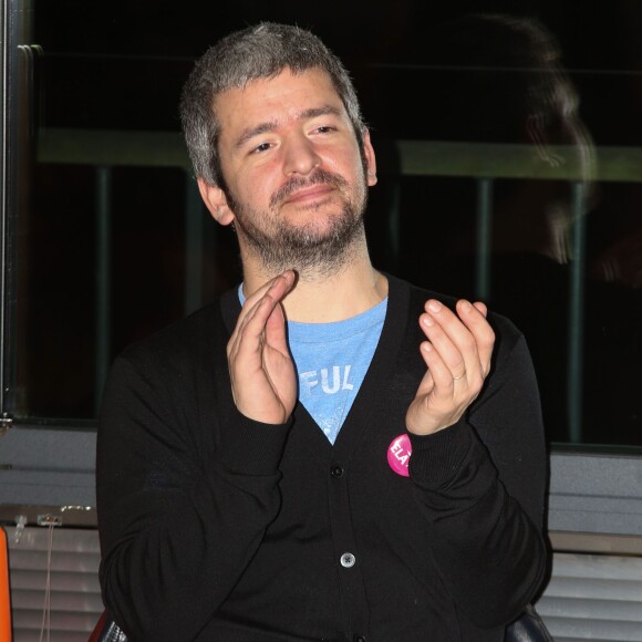 Exclusif - Grégoire - Conférence de presse du bilan de la 5ème édition de l'opération "Mets tes baskets dans l'entreprise" de l'association ELA au siège de la FDJ à Boulogne-Billancourt le 26 novembre 2015. © CVS