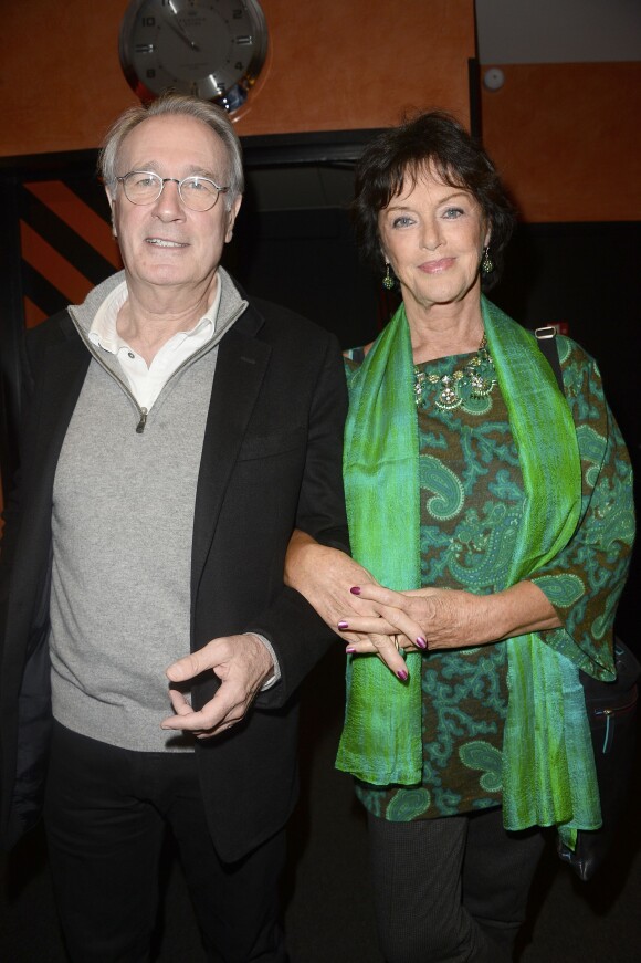 Bernard Le Coq et Anny Duperey - People en backstage du spectacle d'Alex Lutz à l'Olympia de Paris le 25 janvier 2014.