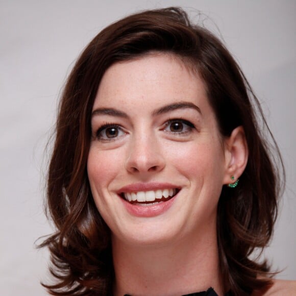 Anne Hathaway, en conférence de presse pour le film "The Intern" à New York le 29 août 2015.