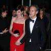 Anne Hathaway et son mari Adam Shulman - After-party de la soirée du Met Ball / Costume Institute Gala 2014: "Charles James: Beyond Fashion" à New York, le 5 mai 2014.