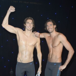 Camille Lacourt découvrait sa statue de cire au Musée Grévin, le 30 novembre 2015 à Paris © Coadic Guirec