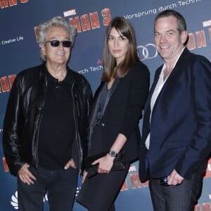 Luc Plamondon, Garou et sa compagne Stephanie Fournier - Avant-première parisienne de "Iron Man 3" au Grand Rex le 14 avril 2013.