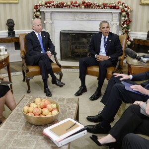 Le président Barack Obama fait une déclaration suite à la fusillade de San Bernardino, du Bureau Oval de la Maison Blanche. Washington, le 3 décembre 2015.