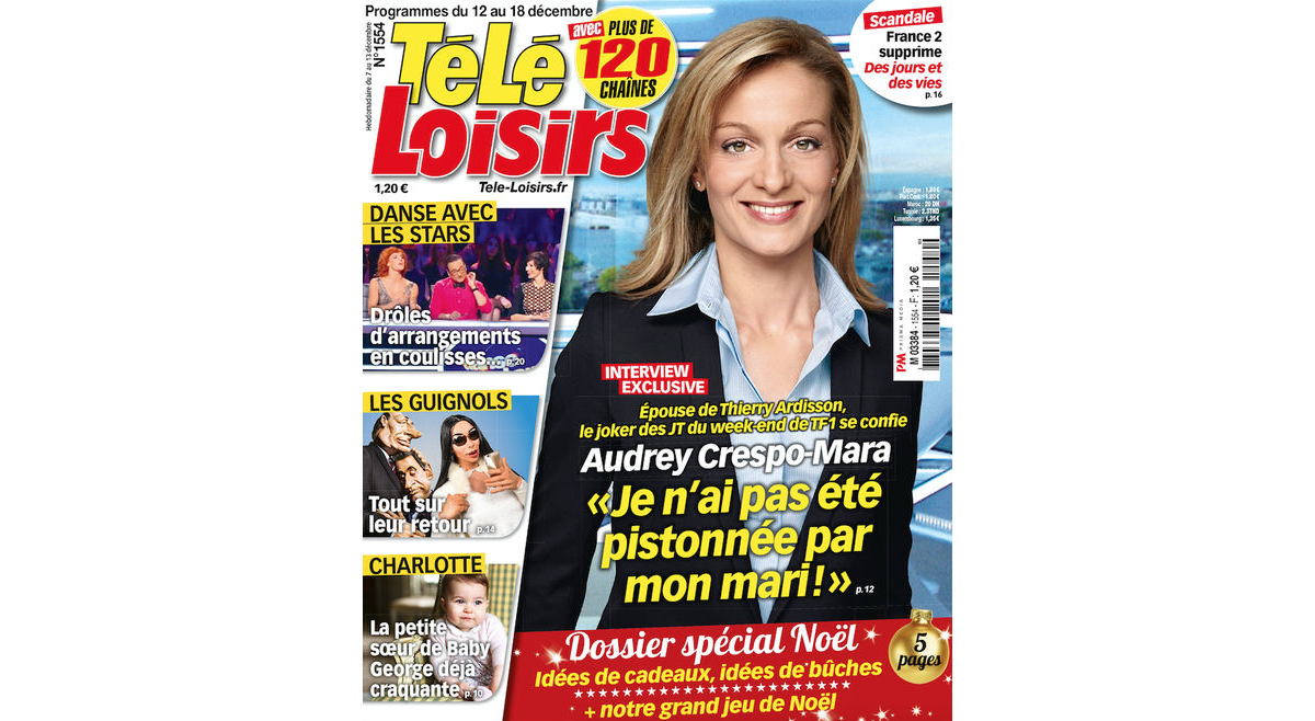 Photo Télé Loisirs, décembre 2015. Purepeople