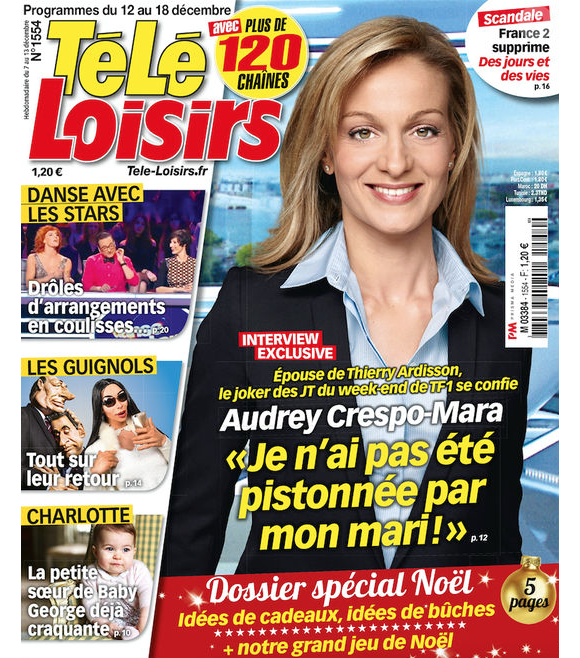 Télé Loisirs, décembre 2015.