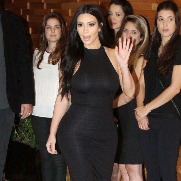 Kim Kardashian à São Paulo, le 11 mai 2015.