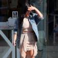 Kim Kardashian, enceinte, à West Hollywood le 16 juin 2015.