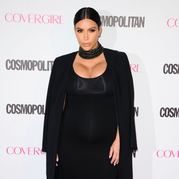 Kim Kardashian à la soirée des 50 ans du magazine Cosmopolitan. West Hollywood, Los Angeles, le 12 octobre 2015.