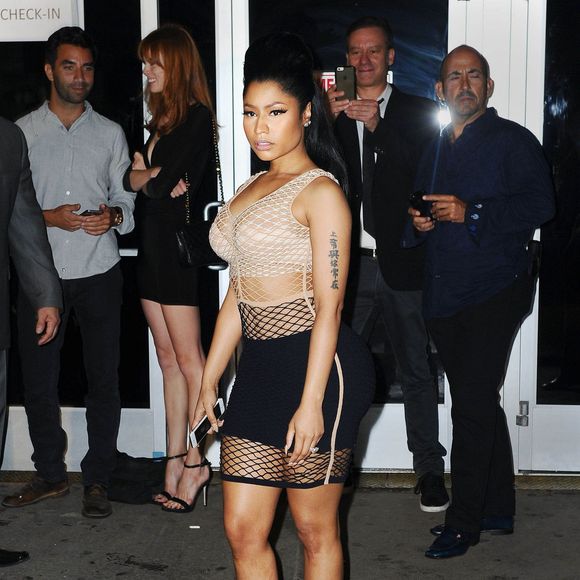 Nicki Minaj - Célébrités lors de la fashion week à New York le 12 septembre 2015.