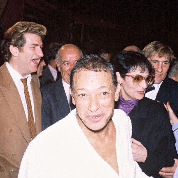 Eddy Mitchel, Henri Salvador, Barbara et Gérard Depardieu à Paris en 1982