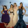 Ariel Winter, Sarah Hyland, Julie Bowen, Sofia Vergara - 69e cérémonie des Golden Globe Awards à Beverly Hills, le 15 janvier 2012