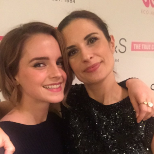 Emma Watson lors de l'événement The True Cost (photo postée le 8 décembre 2015)