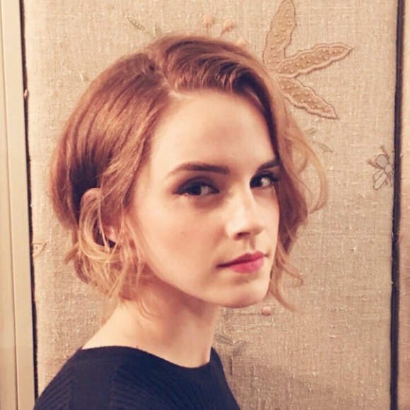 Emma Watson lors de l'événement The True Cost (photo postée le 8 décembre 2015)