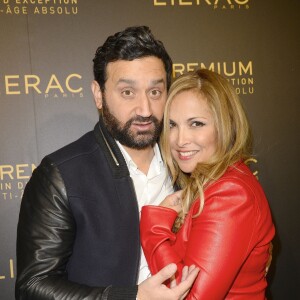 Exclusif - Cyril Hanouna et Hélène Ségara - Soirée du fabricant de produits de soins dermo-cosmétiques Lierac à l'occasion du lancement de la nouvelle gamme de soins d'exception Premium, dans les salons de l'hôtel Peninsula à Paris le 1er octobre 2015.