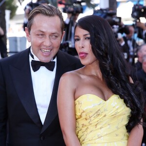 Ayem Nour et son compagnon Vincent Miclet - Montée des marches du film "Inside Out" (Vice-Versa) lors du 68e Festival International du Film de Cannes, à Cannes le 18 mai 2015.