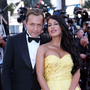 Ayem Nour et son compagnon Vincent Miclet - Montée des marches du film "Inside Out" (Vice-Versa) lors du 68e Festival International du Film de Cannes, à Cannes le 18 mai 2015.