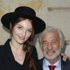 Jean-Paul Belmondo et sa petite fille Annabelle Waters Belmondo - Soirée du cinquième anniversaire du musée Paul Belmondo à Boulogne-Billancourt le 13 avril 2015.