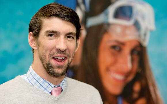 Michael Phelps à Munich, le 6 février 2015