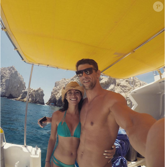 Michael Phelps et sa future femme Nicole - 2015