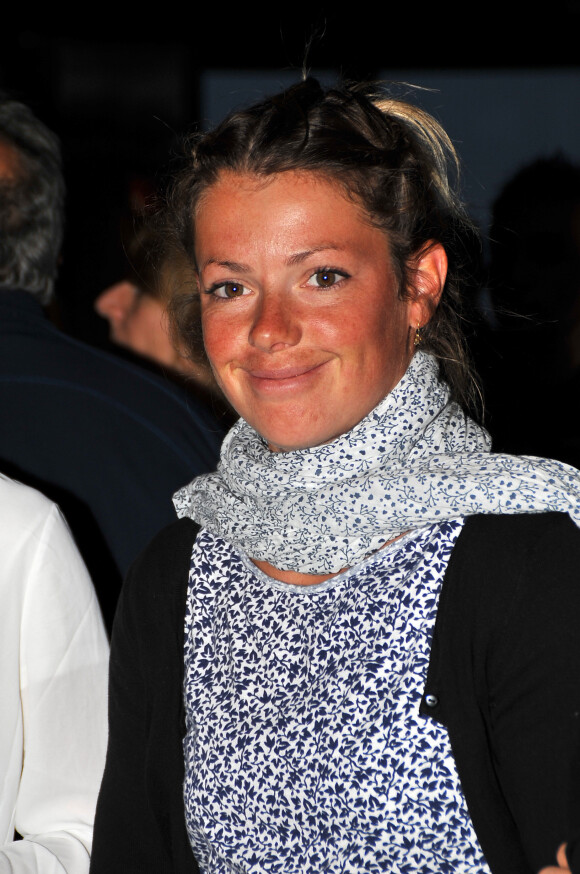 Marie Dorin lors d'un événement Somfy à l'Espace 56, au sein de la Tour Montparnasse à Paris, le 4 octobre 2015