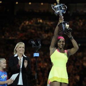 Serena Williams à l'Open d'Australie. Melbourne, le 31 janvier 2015.