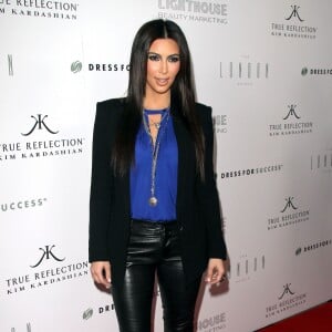 Kim Kardashian à la soirée de lancement de son parfum "True Reflection" à West Hollywood, le 22 mars 2012.