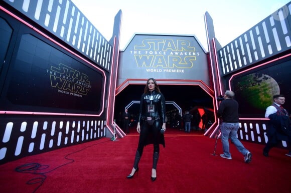 Première de "Star Wars : le réveil de la force" à Los Angeles le 14 décembre 2015.