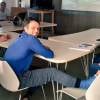 Franck Cammas après son accident et les équipes de Groupama Team France - Photo publiée le 10 décembre 2015