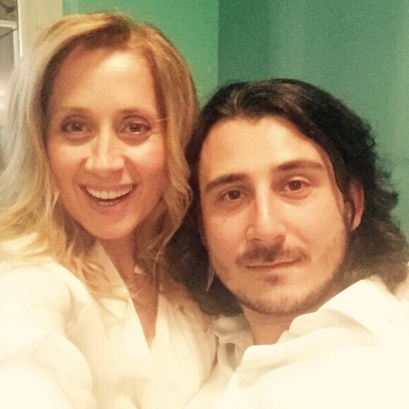 Lara Fabian et son mari Gabriel, au restaurant San de Bruxelles. Décembre 2015