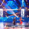 Loïc Nottet et Denitsa Ikonomova dans la demi-finale de Danse avec les stars 6 sur TF1, le vendredi 18 décembre 2015.