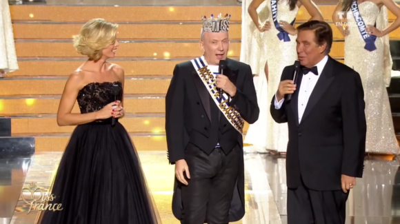Jean-Paul Gaultier, président du jury de Miss France 2016, lors de l'élection Miss France 2016 le samedi 19 décembre 2015 sur TF1