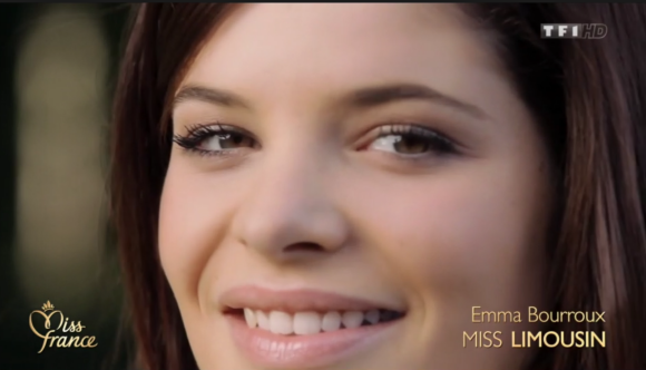 Portrait de Miss Limousin, lors de l'élection Miss France 2016 le samedi 19 décembre 2015 sur TF1