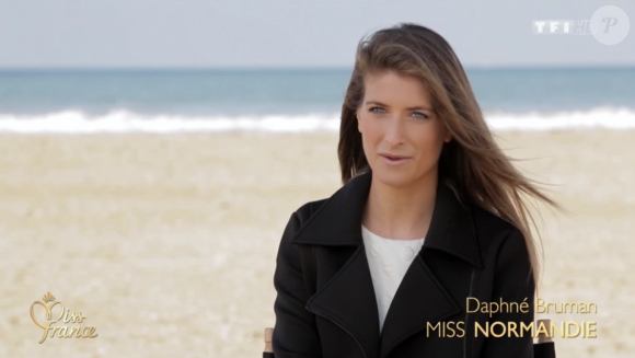 Portrait de Miss Normandie, lors de l'élection Miss France 2016 le samedi 19 décembre 2015 sur TF1