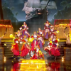 Premier tableau, 11 Miss défilent en pirates, lors de l'élection Miss France 2016 le samedi 19 décembre 2015 sur TF1