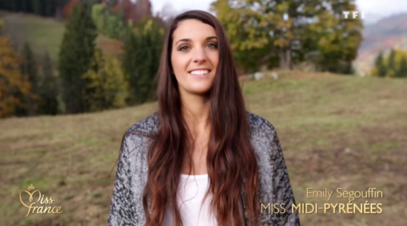 Portrait de Miss Midi-Pyrénées, lors de l'élection Miss France 2016 le samedi 19 décembre 2015 sur TF1