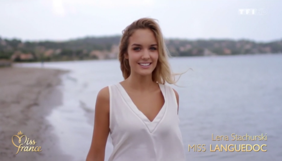 Portrait de Miss Languedoc, lors de l'élection Miss France 2016 le samedi 19 décembre 2015 sur TF1