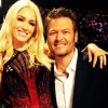 Gwen Stefani entourée de Pharrell et Blake Shelton sur le plateau de THe Voice