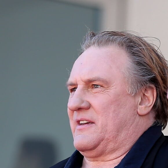 Gérard Depardieu - Montée des marches du film "Valley of Love" lors du 68e Festival International du Film de Cannes, le 22 mai 2015.