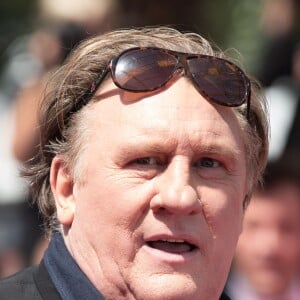 Gérard Depardieu - Montée des marches du film "Valley of Love" lors du 68e Festival International du Film de Cannes, le 22 mai 2015.