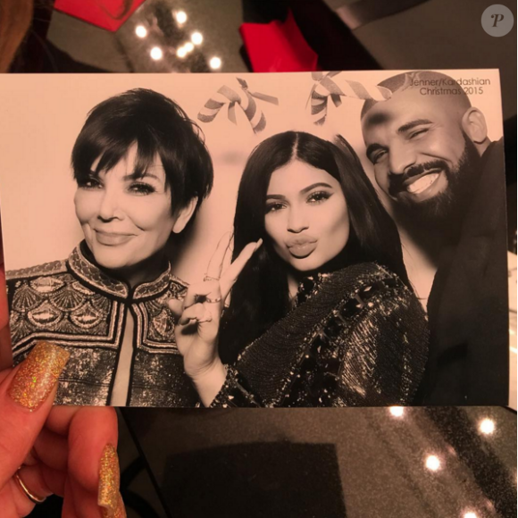 Kris, Kylie Jenner et Drake à Los Angeles, nuit du 24 au 25 décembre 2015.