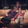 Les trois fils de Richard Marx issus de son mariage avec Cynthia Rhodes, lors de leur Noël 2015 à Aspen, où leur père a épousé Daisy Fuentes. Photo Instagram Richard Marx.